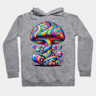 Retro Groovy Mushroom Hoodie